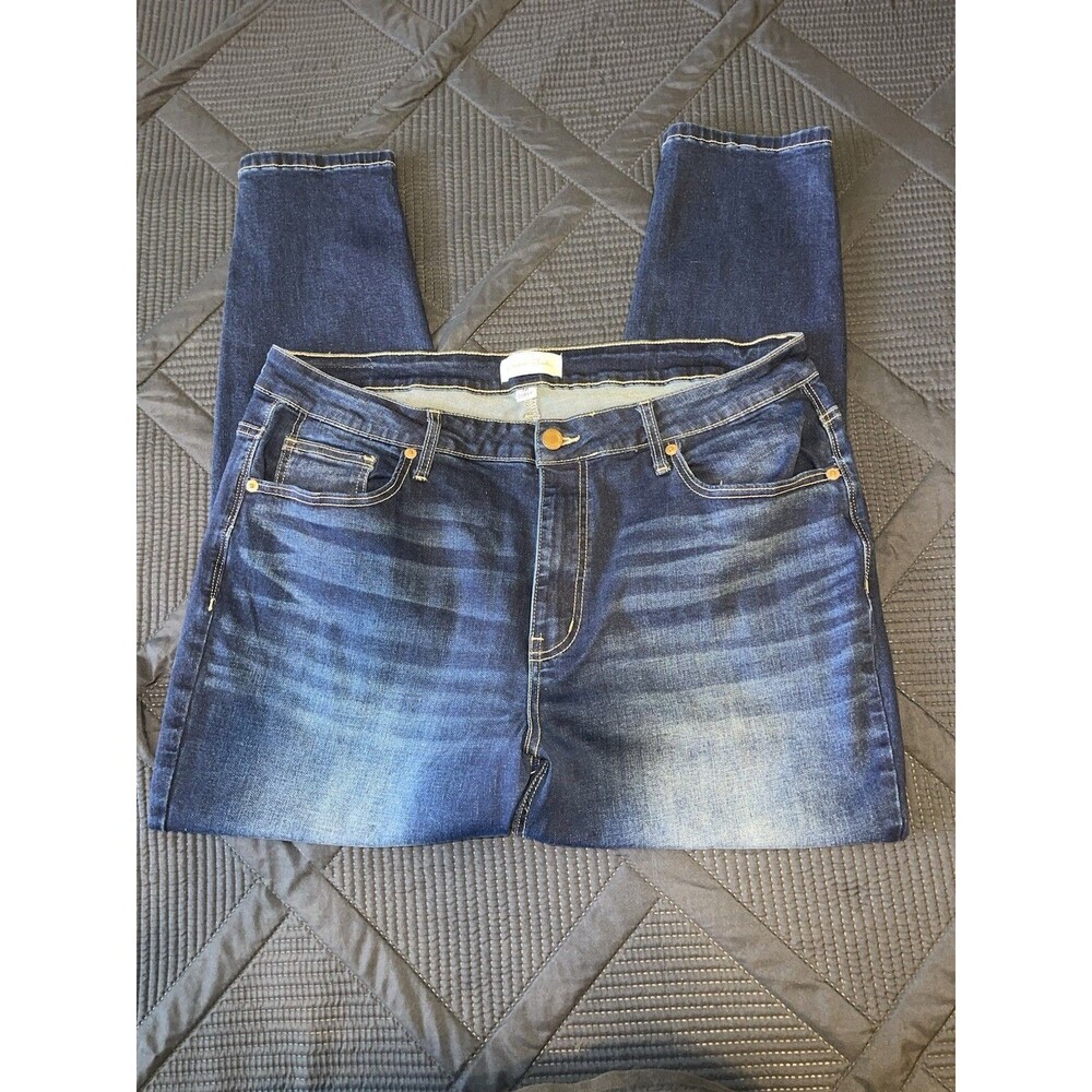 Copper Flash Jeans Curvy Ankle Skinny Midrise Stretch Women’s Size 16